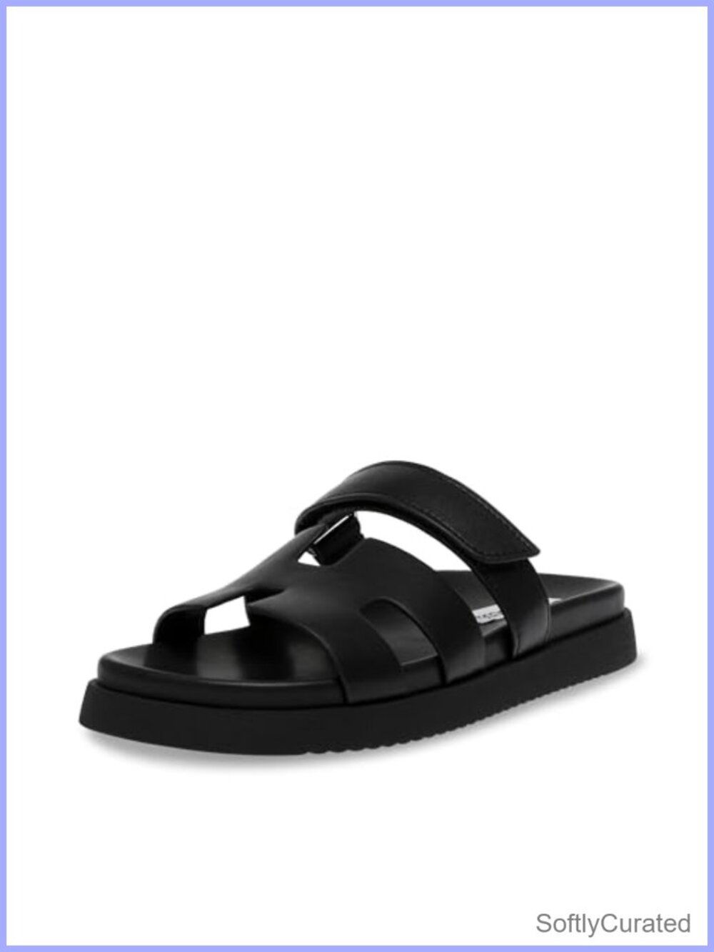 Steve Madden Mayven Wide Strap Slide Sandals Leather Comfortable Open Toe